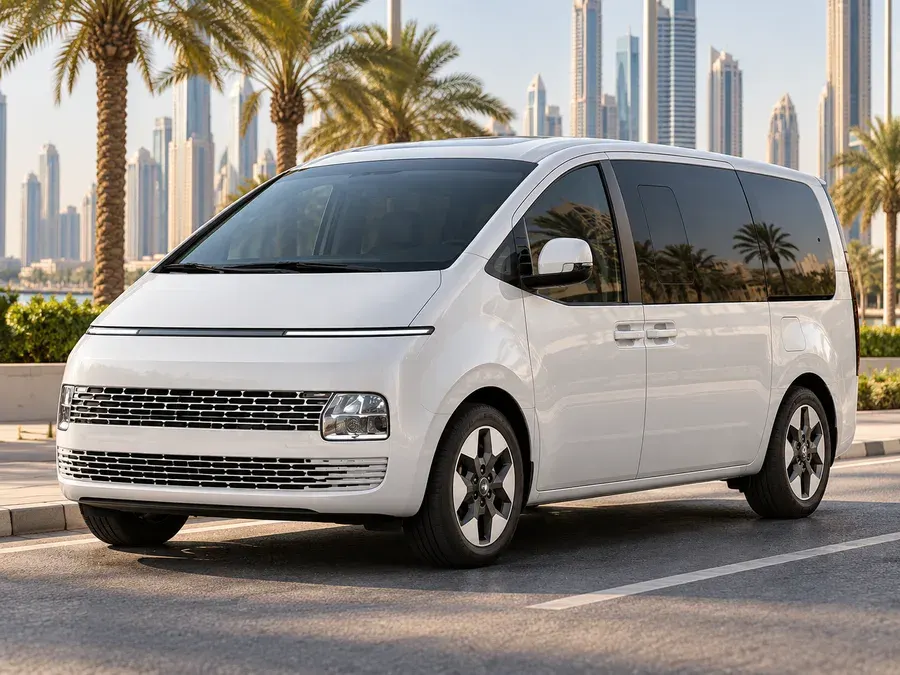 Hyundai Staria vehicle type shown as illustrative fleet option
