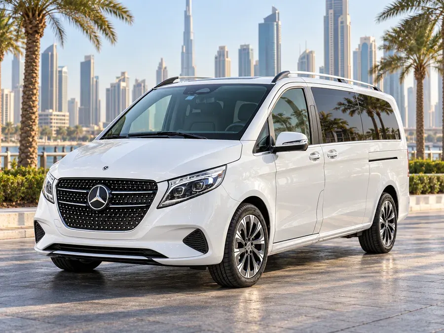 Mercedes-Benz V-Class vehicle type shown as illustrative fleet option