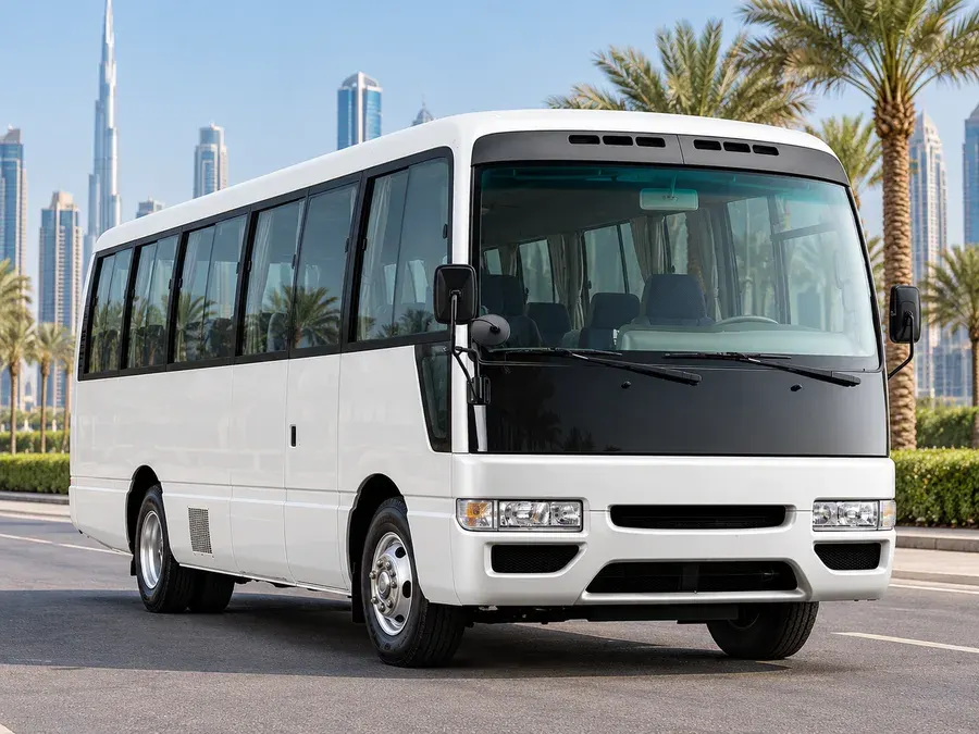 Nissan Civilian vehicle type shown as illustrative fleet option