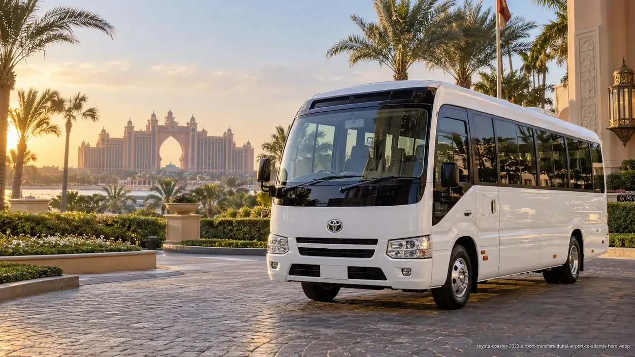 Hotel Guest Shuttle Dubai — private passenger bus and van transport in Dubai and the UAE
